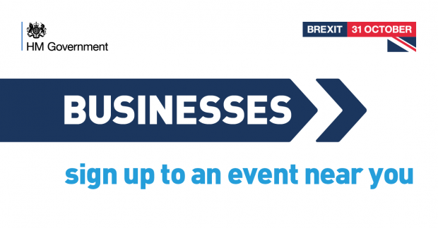 Graphic promoting Brexit Business events