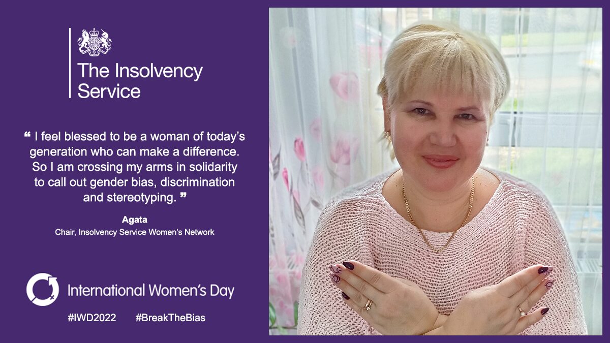 International Women's Day template with image of Agata